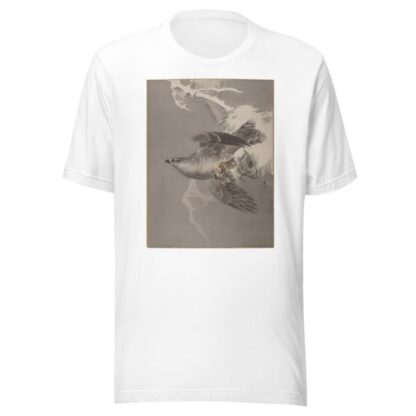 Hawk Holding a Small Bird by Okada Baison T-Shirt