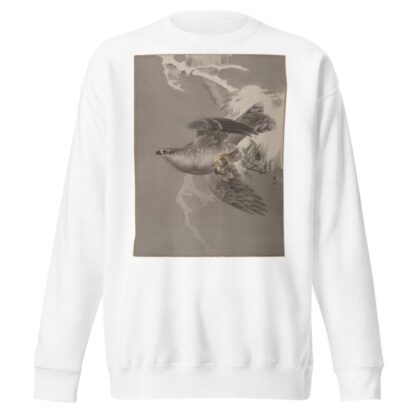 Hawk Holding a Small Bird by Okada Baison Sweatshirt