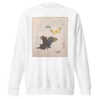 Various Moths and Butterflies by Kubo Shunman Sweatshirt