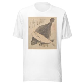 Flounder, Tilefish, and Three Crucian Carp, from the series Tosa Diary by Kubo Shunman T-Shirt