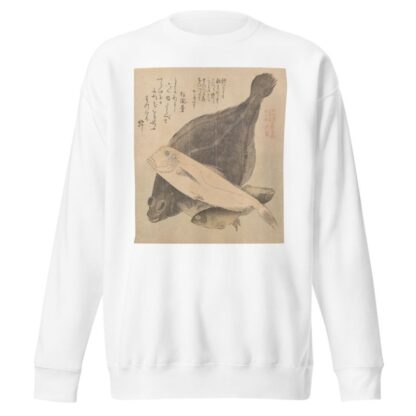Flounder, Tilefish, and Three Crucian Carp, from the series Tosa Diary by Kubo Shunman Sweatshirt