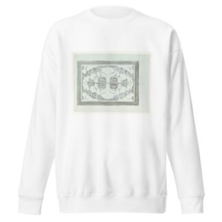 Decoratieontwerp in grijs en wit by Carel Adolph Lion Cachet Sweatshirt