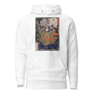 Kurokumo Ōji Attacked by a Giant Spider by Tsukioka Yoshitoshi Hoodie