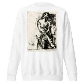 Siddende kvindelig model by Henry Nielsen Sweatshirt