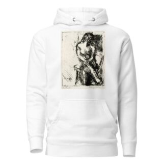 Siddende kvindelig model by Henry Nielsen Hoodie