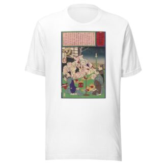 A Triple Wedding in the Family of the Farmer Matsunosuke by Tsukioka Yoshitoshi T-Shirt