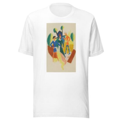 Zwei Männer Und Frau by August Macke T-Shirt