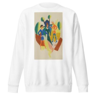 Zwei Männer Und Frau by August Macke Sweatshirt