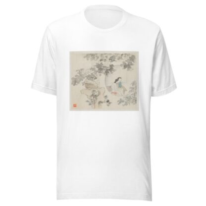 Two Women Sit at a Table within a Circle Visible in a Landscape by Hua Yan T-Shirt