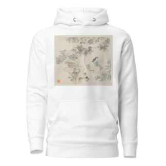 Two Women Sit at a Table within a Circle Visible in a Landscape by Hua Yan Hoodie