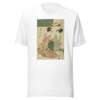 Ukiyo Genji hakkei ; Suzumushi no bansho by Chōbunsai Eishi T-Shirt
