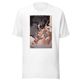 I No Hayata Kills the Nue at the Imperial Palace by Tsukioka Yoshitoshi T-Shirt