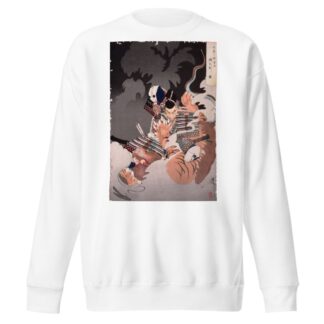 I No Hayata Kills the Nue at the Imperial Palace by Tsukioka Yoshitoshi Sweatshirt
