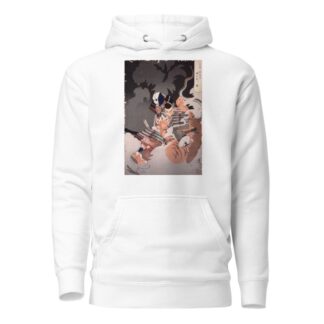 I No Hayata Kills the Nue at the Imperial Palace by Tsukioka Yoshitoshi Hoodie