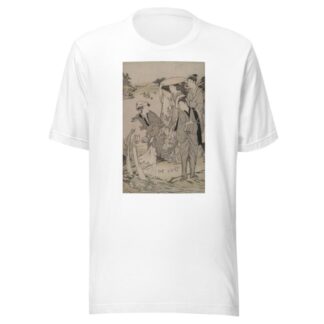 Province of Musashi; Six Tama Rivers by Kubo Shunman T-Shirt