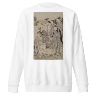 Province of Musashi; Six Tama Rivers by Kubo Shunman Sweatshirt