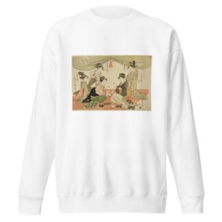 Naniwaya Okita and Takashima Ohisa playing a game of ken by Chōbunsai Eishi Sweatshirt