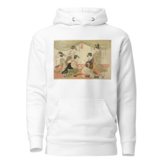 Naniwaya Okita and Takashima Ohisa playing a game of ken by Chōbunsai Eishi Hoodie