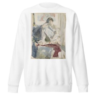 Seated Woman in an Interior by Reijer Stolk Sweatshirt