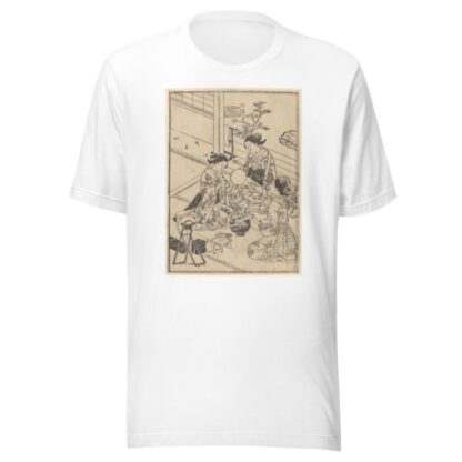 The Toilet—Three Women with Make-up Kit by Sukenobu Ishigawa T-Shirt