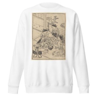 The Toilet—Three Women with Make-up Kit by Sukenobu Ishigawa Sweatshirt