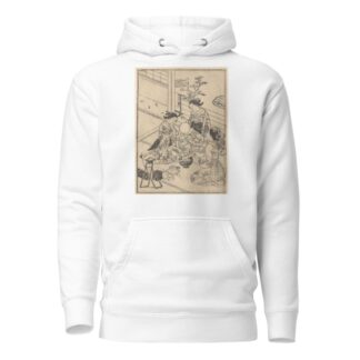 The Toilet—Three Women with Make-up Kit by Sukenobu Ishigawa Hoodie