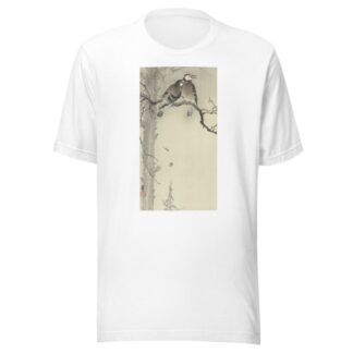 Two gray starlings by Ohara Koson T-Shirt