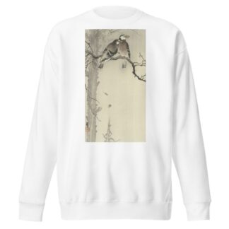 Two gray starlings by Ohara Koson Sweatshirt