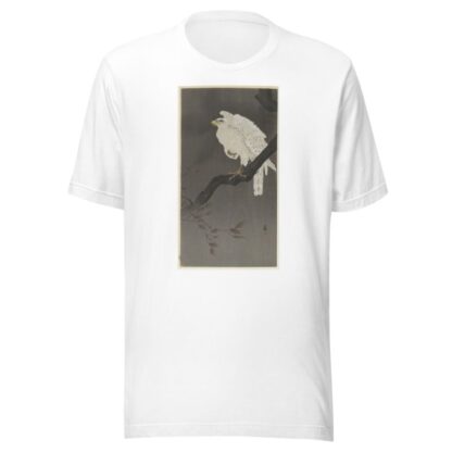 Snowy eagle on a tree branch by Ohara Koson T-Shirt