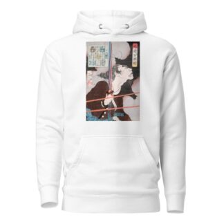 Geki Magohachi in Smoke and Rifle Fire by Tsukioka Yoshitoshi Hoodie
