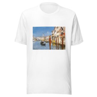 The Grand Canal With The Rialto Bridge, Venice by Rubens Santoro T-Shirt