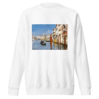 The Grand Canal With The Rialto Bridge, Venice by Rubens Santoro Sweatshirt