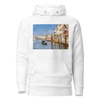 The Grand Canal With The Rialto Bridge, Venice by Rubens Santoro Hoodie