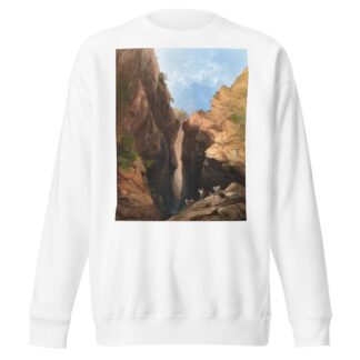 A Goatherd in the Alps by Carlo Bossoli Sweatshirt