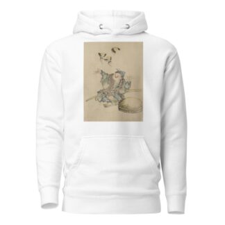A man, sitting on the ground by Katsushika Hokusai Hoodie