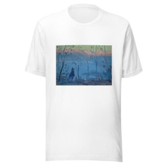 Evening Walk Above a Southern Lake by Ernst Schiess T-Shirt