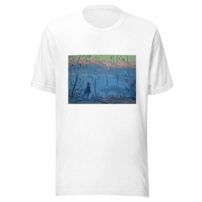 Evening Walk Above a Southern Lake by Ernst Schiess T-Shirt