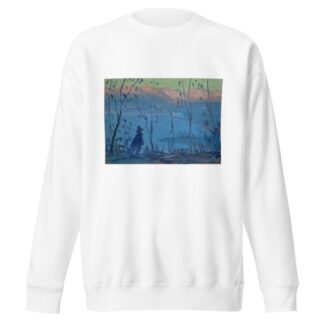 Evening Walk Above a Southern Lake by Ernst Schiess Sweatshirt