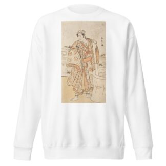 Bandō Mitsugorō I as the Spirit of an Egret Disguised as Cotton Maker Megamagosaburō by Katsukawa Shunshō Sweatshirt