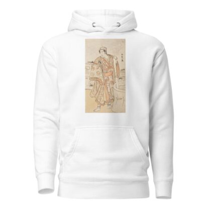 Bandō Mitsugorō I as the Spirit of an Egret Disguised as Cotton Maker Megamagosaburō by Katsukawa Shunshō Hoodie