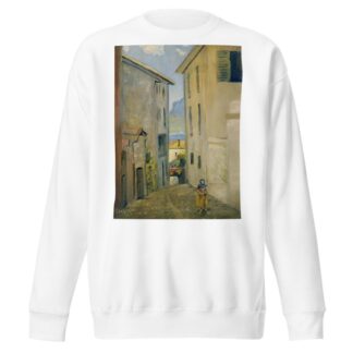 Street in Lugano by Louis Michel Eilshemius Sweatshirt