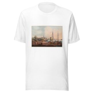 Vue de la ville de Dusseldorf prise de l’Academie by Johann Ludwig Bleuler T-Shirt