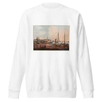 Vue de la ville de Dusseldorf prise de l’Academie by Johann Ludwig Bleuler Sweatshirt