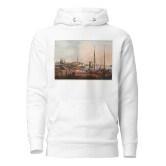Vue de la ville de Dusseldorf prise de l’Academie by Johann Ludwig Bleuler Hoodie