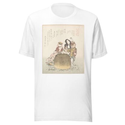 Fisherwoman with a Basket and Two Boys by Kubo Shunman T-Shirt