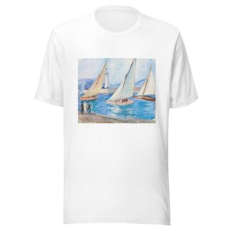 Départ De Régates Dans Le Midi, St. Tropez by Henri Lebasque T-Shirt
