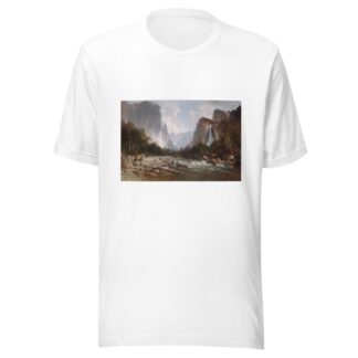 View of Yosemite Valley by Thomas Hill T-Shirt