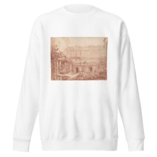 The Nymphaeum of the Villa di Papa Giulio, Rome by Hubert Robert Sweatshirt
