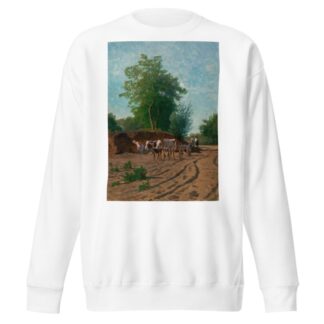 Countryside landscape, sketch by Walery Brochocki Sweatshirt