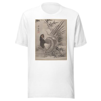 Pheasant Caught by a Snake by Kawanabe Kyōsai T-Shirt